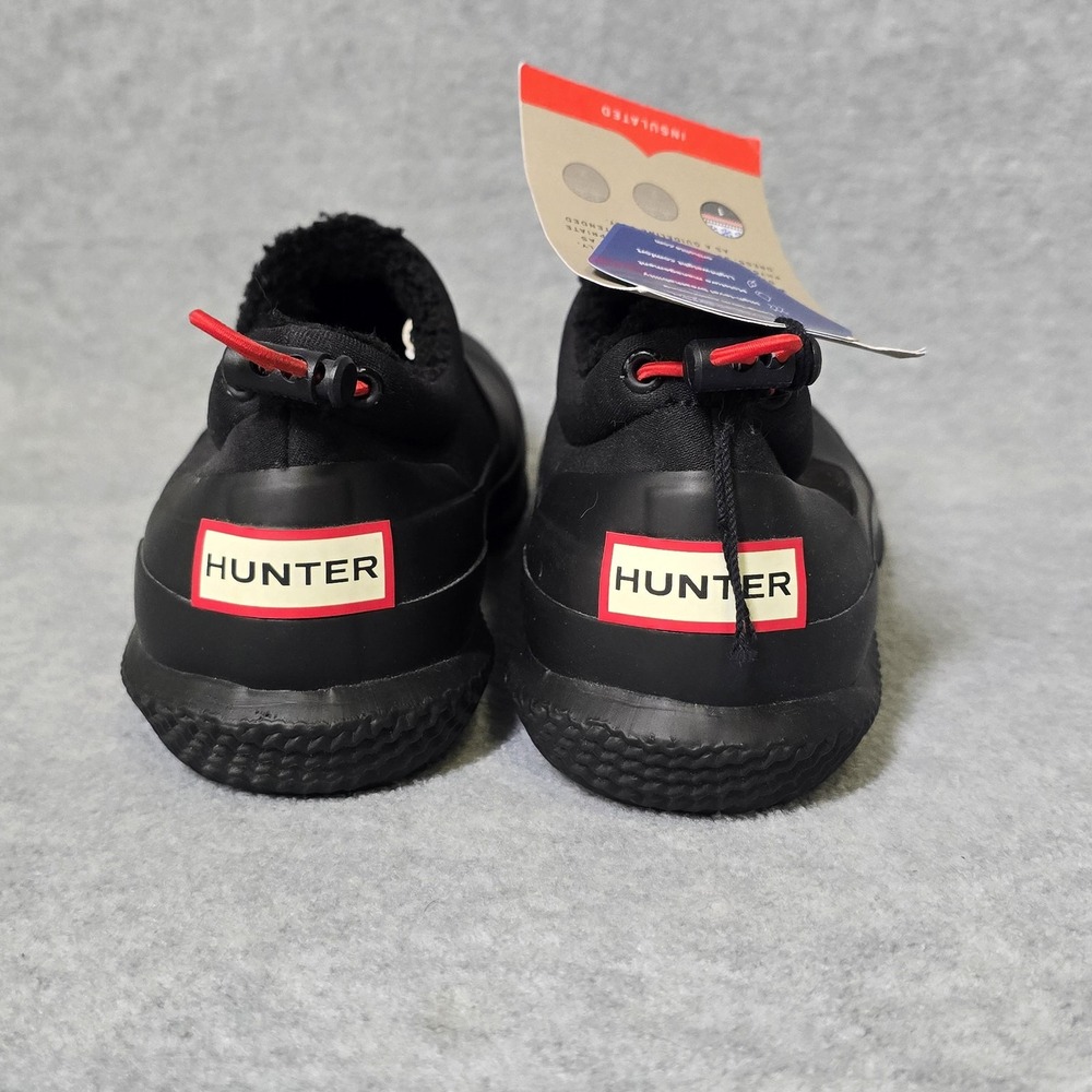 Hunter Original Shoes Womens 8 Black Sherpa Insulated Waterproof Slip On - Picture 4 of 13